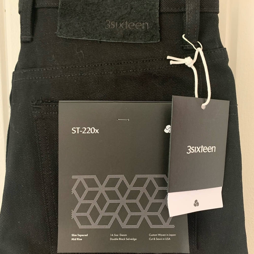 3sixteen ST-220x Double Black Selvedge.